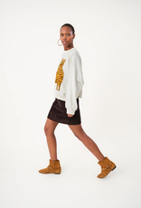 Lollys Laundry Sweater 'Sydney Leopard' - White - Lollys Laundry