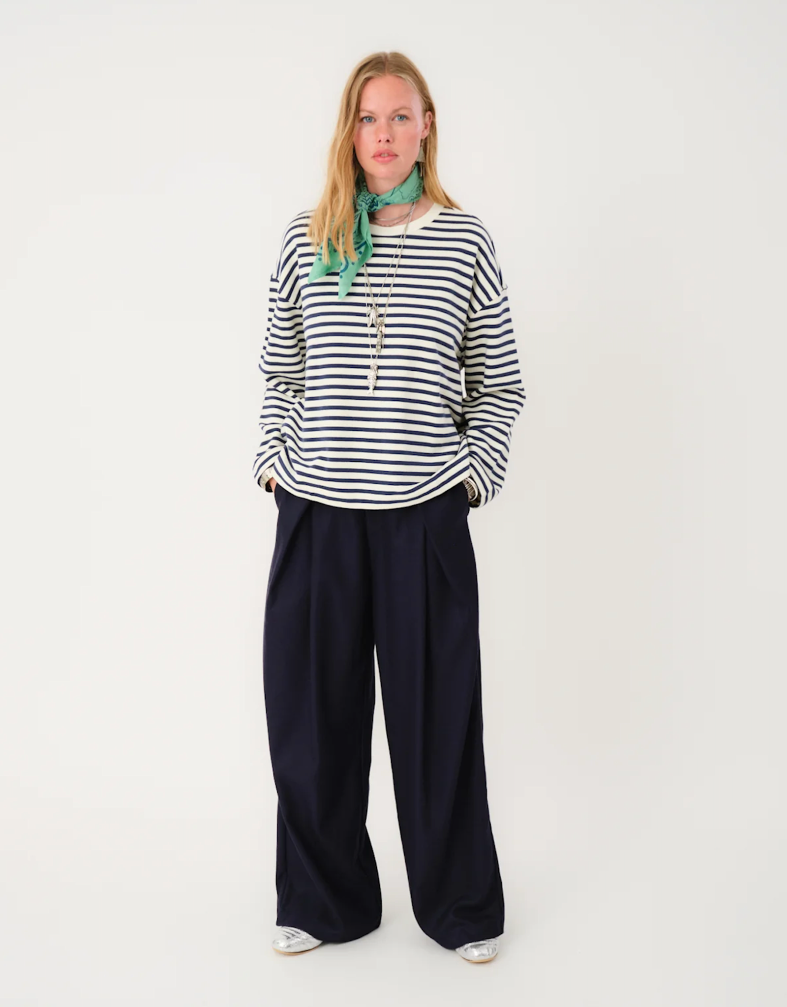 Lollys Laundry Sweater 'Demi' - Dark Blue - Lollys Laundry