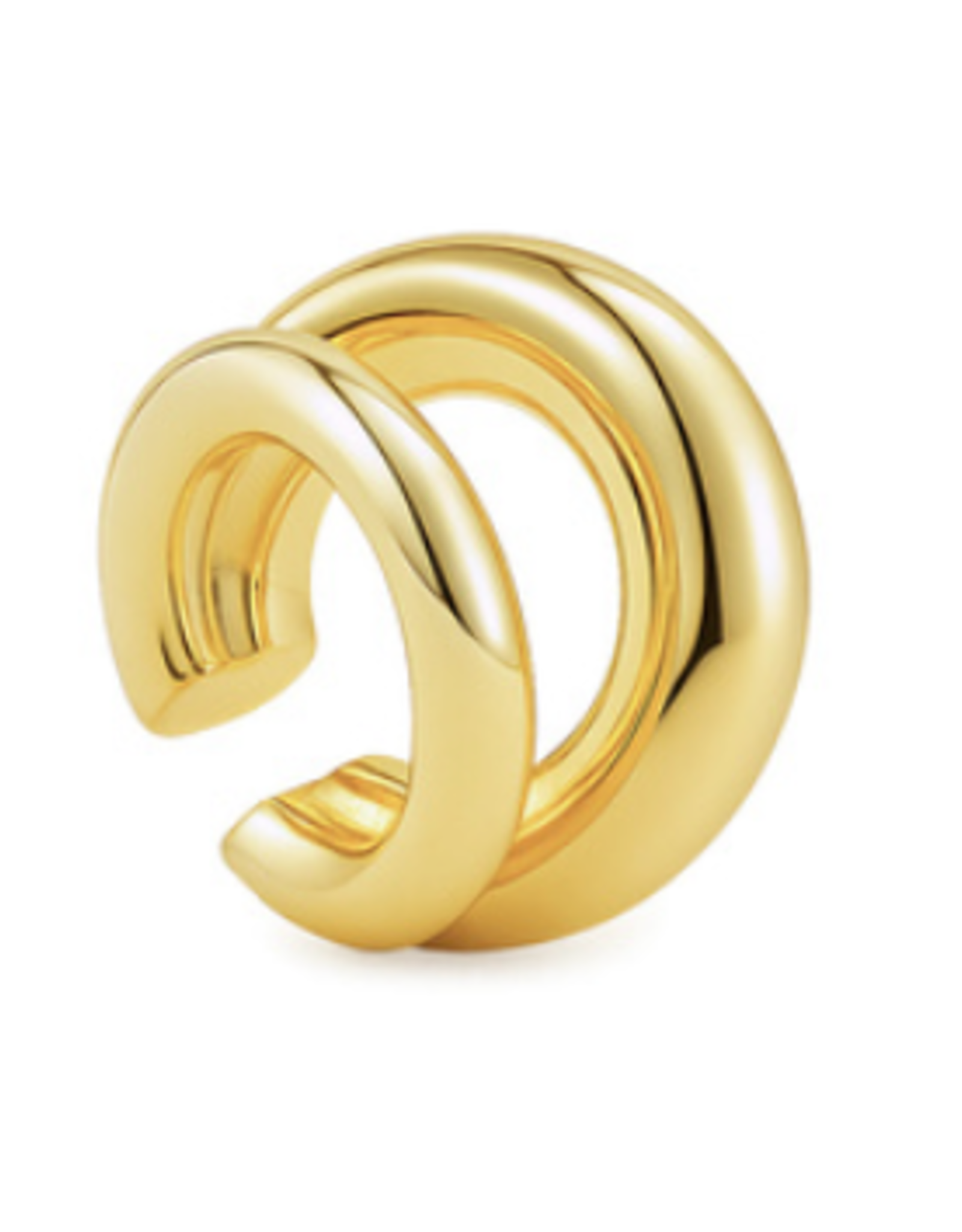 Billion Avenue Double Kos Earcuff - Gold - Billion Avenue