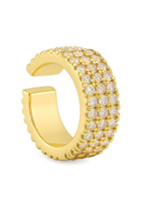 Billion Avenue Flat Diamond Earcuff - Gold - Billion Avenue