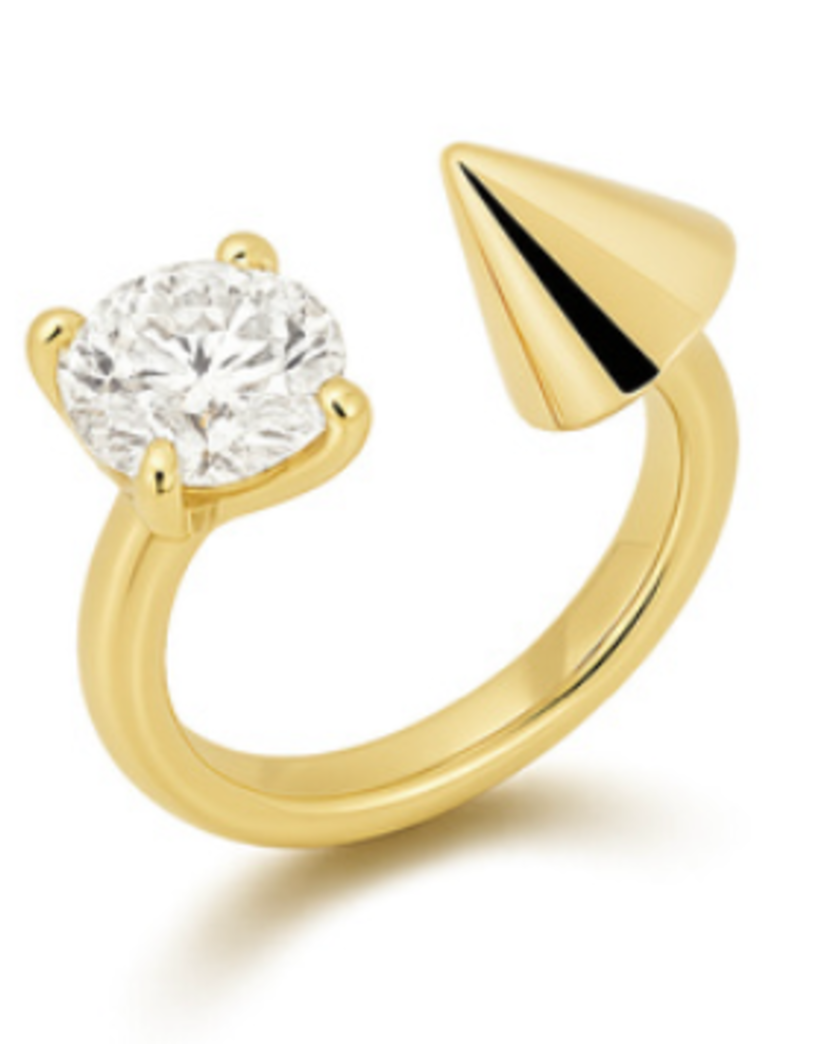 Billion Avenue Spike Diamond Ring - Gold - Billion Avenue