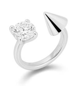 Billion Avenue Spike Diamond Ring - Silver - Billion Avenue