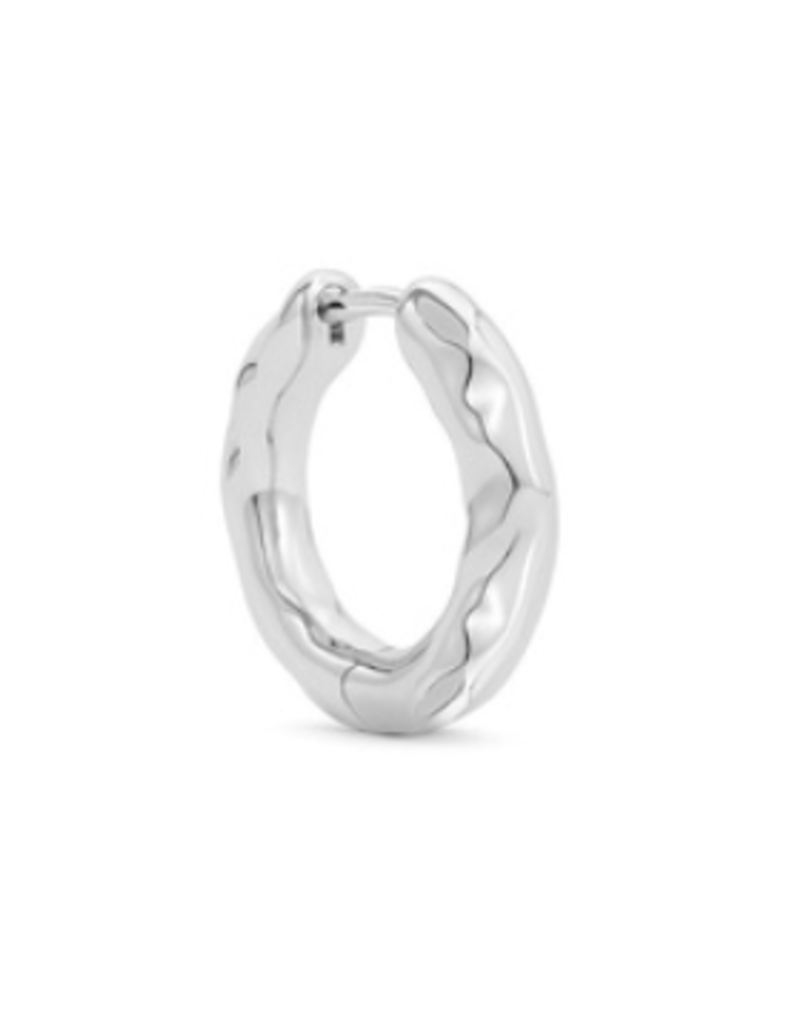 Billion Avenue Molten Kos Earring 20MM - Silver - Billion Avenue