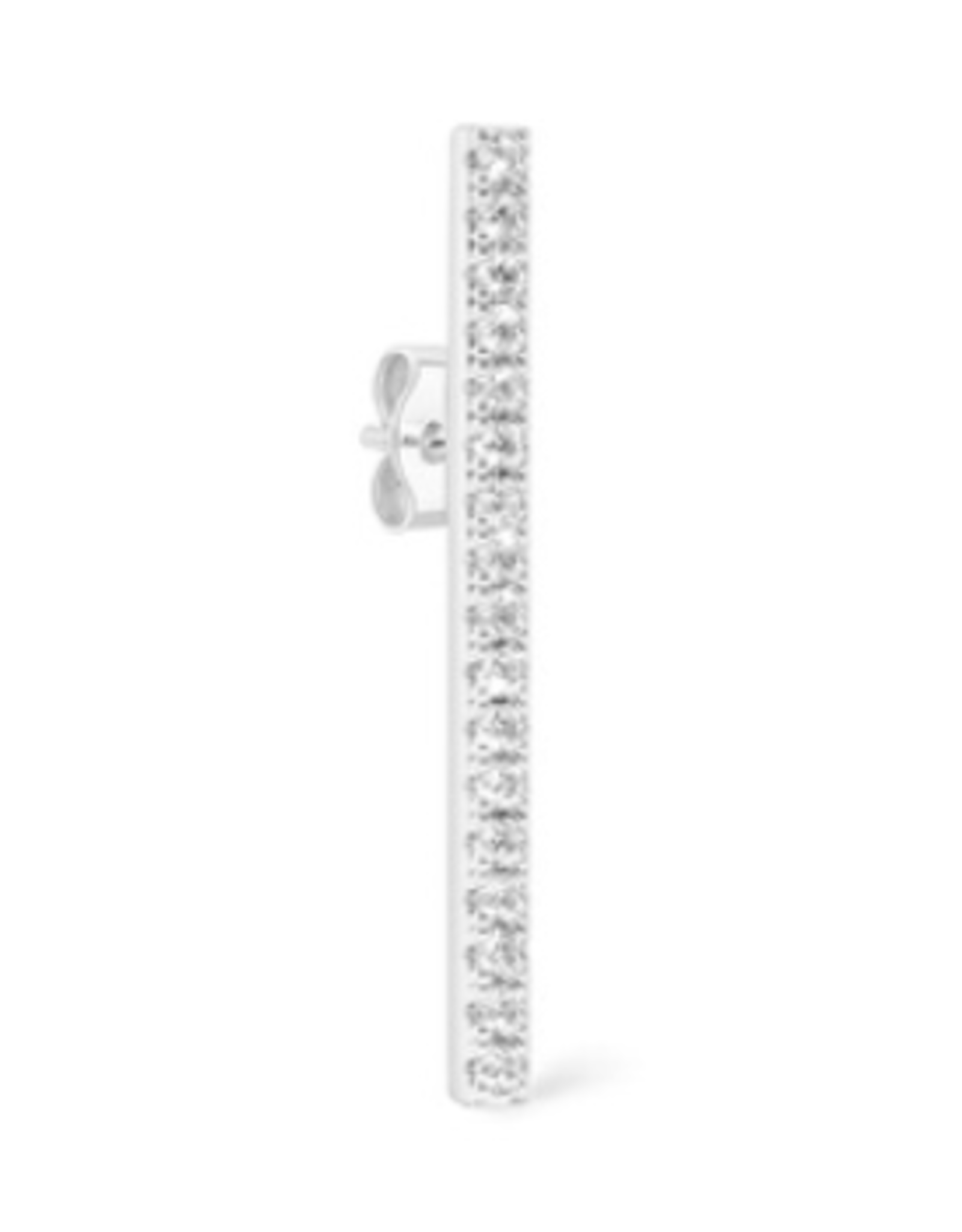 Billion Avenue Bari Diamond Earstud - Silver - Billion Avenue
