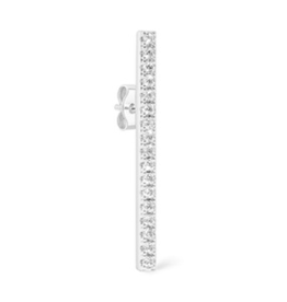 Billion Avenue Bari Diamond Earstud - Silver - Billion Avenue