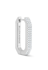 Billion Avenue Octa Short Diamond Earring  - Silver - Billion Avenue