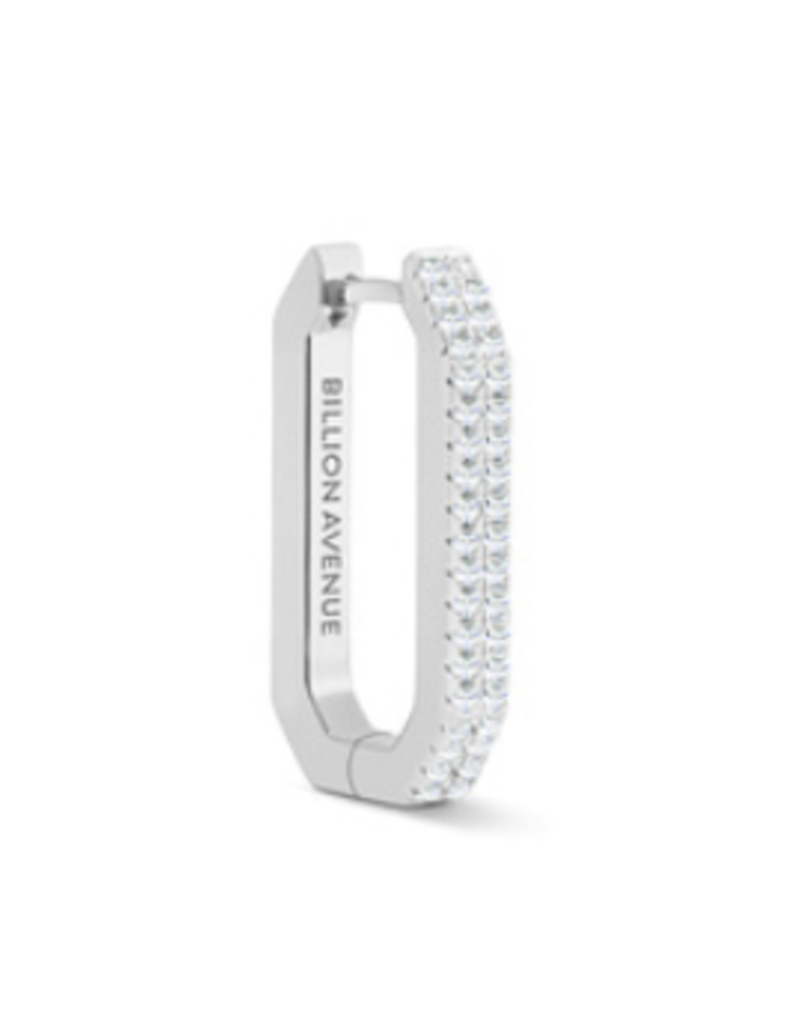 Billion Avenue Octa Short Diamond Earring  - Silver - Billion Avenue
