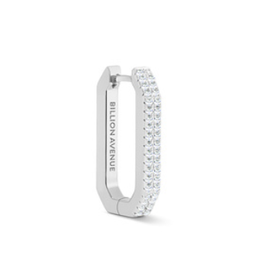 Billion Avenue Octa Short Diamond Earring  - Silver - Billion Avenue