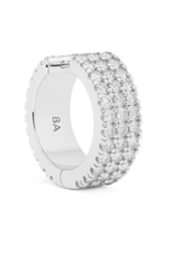 Billion Avenue Flat Diamond Earring - Silver - Billion Avenue