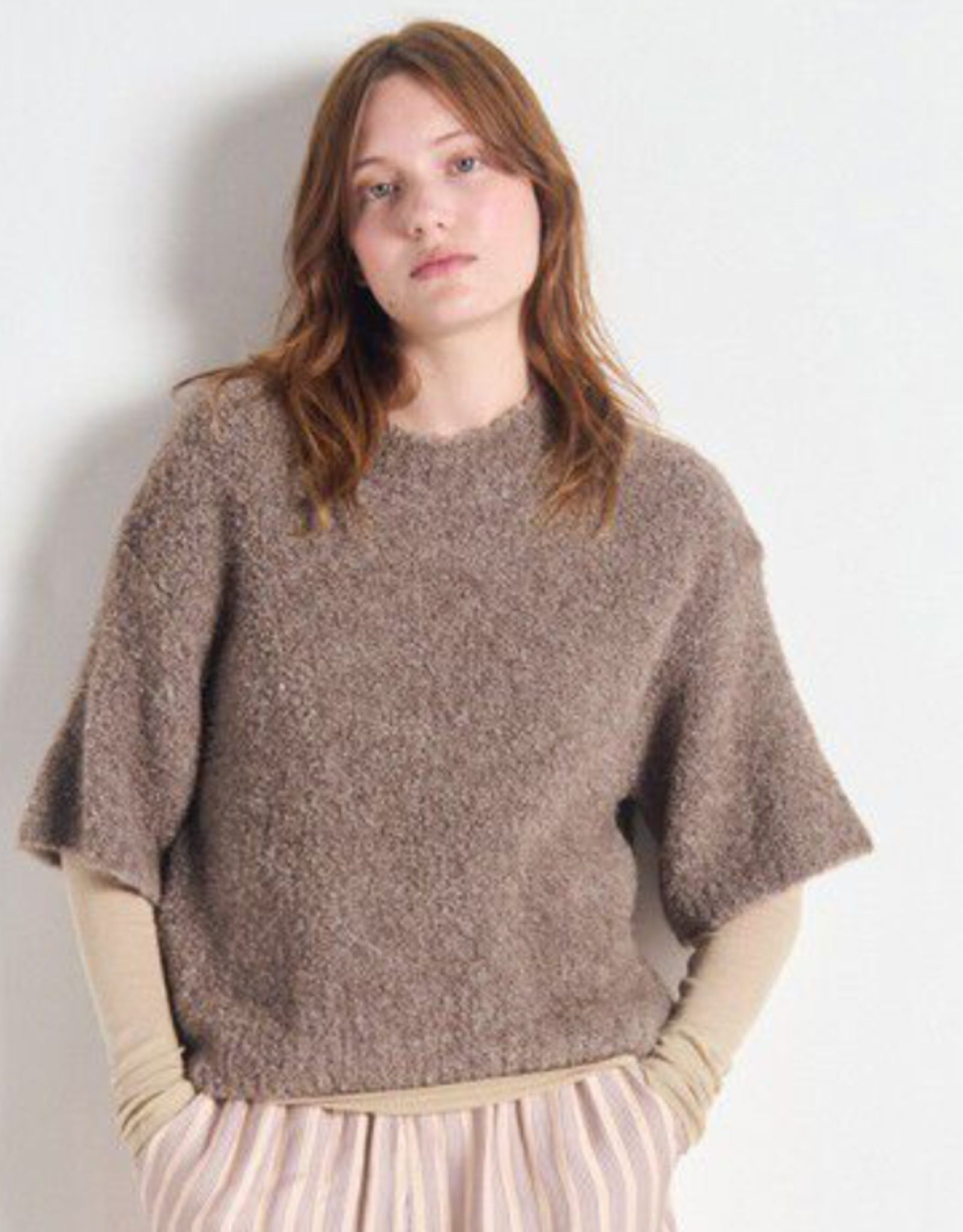 American Vintage Pull 'Zolly' - Taupe Chine - Zol18B  - American Vintage