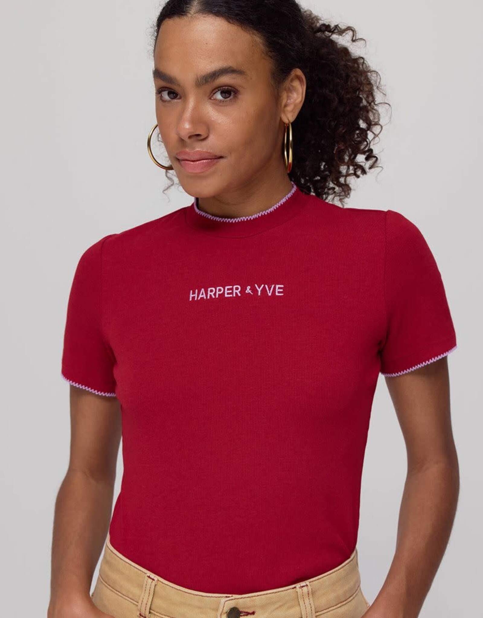 Harper&Yve T-Shirt 'Cammy' - Ruby Red - Harper&Yve