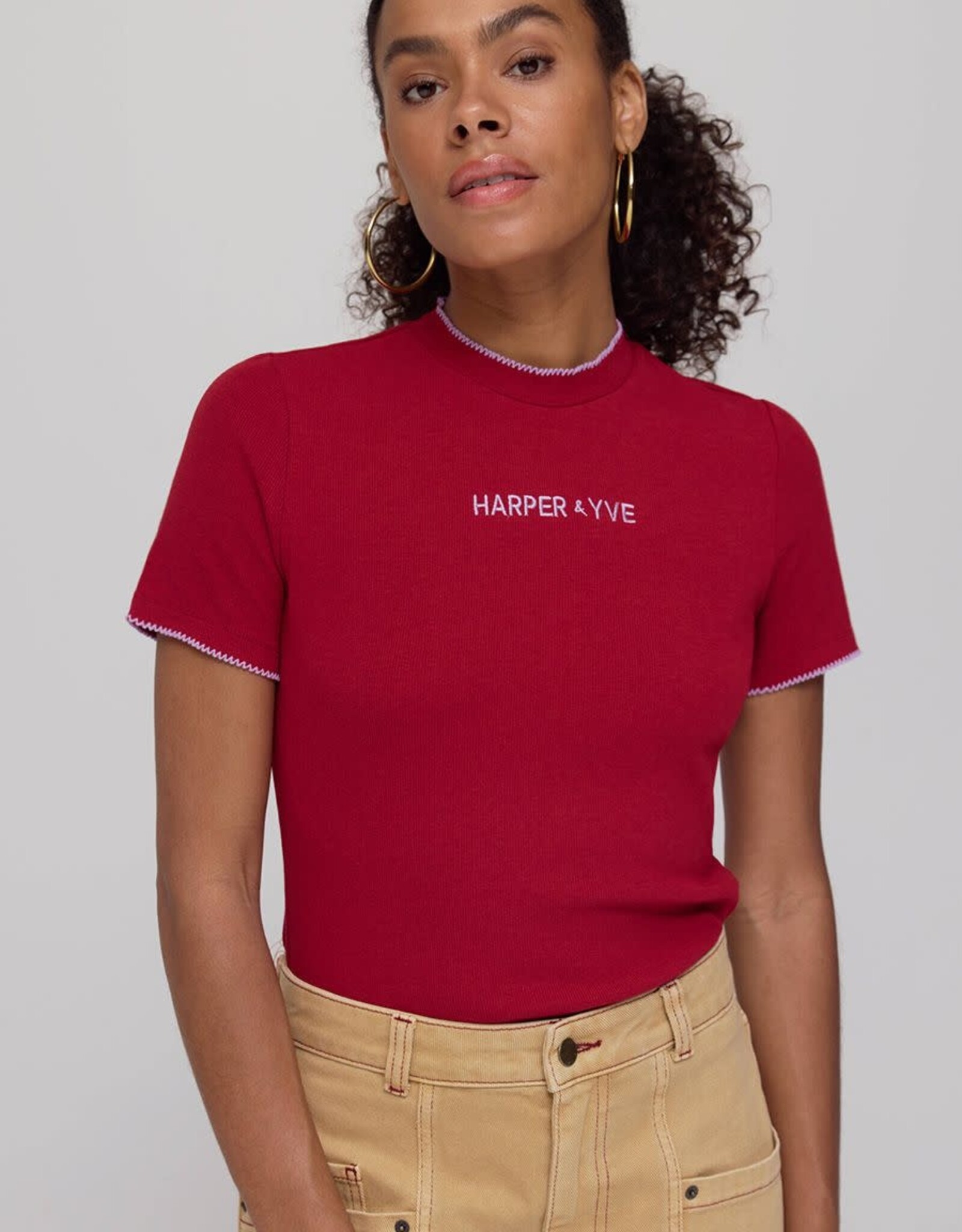 Harper&Yve T-Shirt 'Cammy' - Ruby Red - Harper&Yve