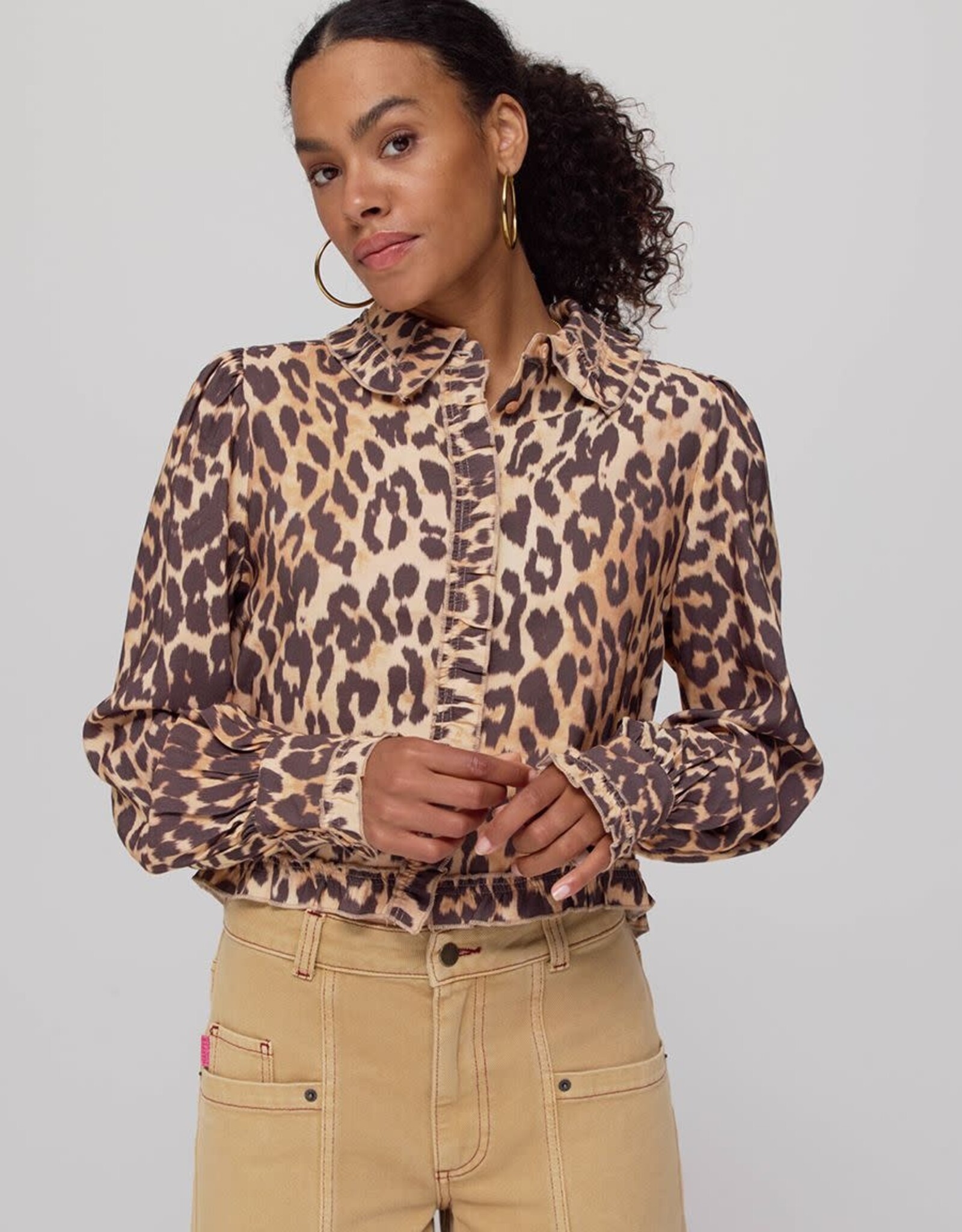 Harper&Yve Blouse 'Ellie' - Lexie Leopard - Harper&Yve