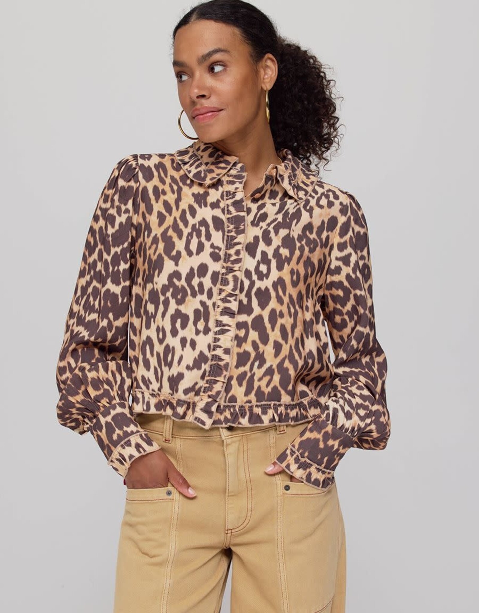 Harper&Yve Blouse 'Ellie' - Lexie Leopard - Harper&Yve