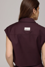 Harper&Yve Blazer Zonder Mouw 'Esmee' - Dark Fudge - Harper&Yve
