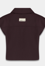 Harper&Yve Blazer Zonder Mouw 'Esmee' - Dark Fudge - Harper&Yve