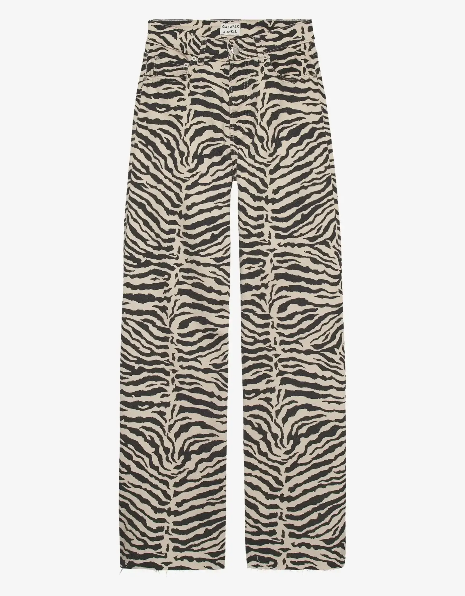 Catwalk Junkie Jeans Zebra 'Loose Fit' - Sand - Catwalk Junkie