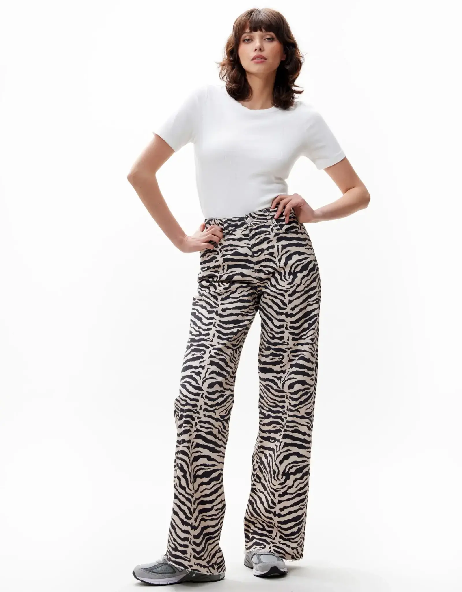 Catwalk Junkie Jeans Zebra 'Loose Fit' - Sand - Catwalk Junkie