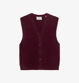 Catwalk Junkie Spencer V-Neck 'Fuzzy' - Winetasting - Catwalk Junkie