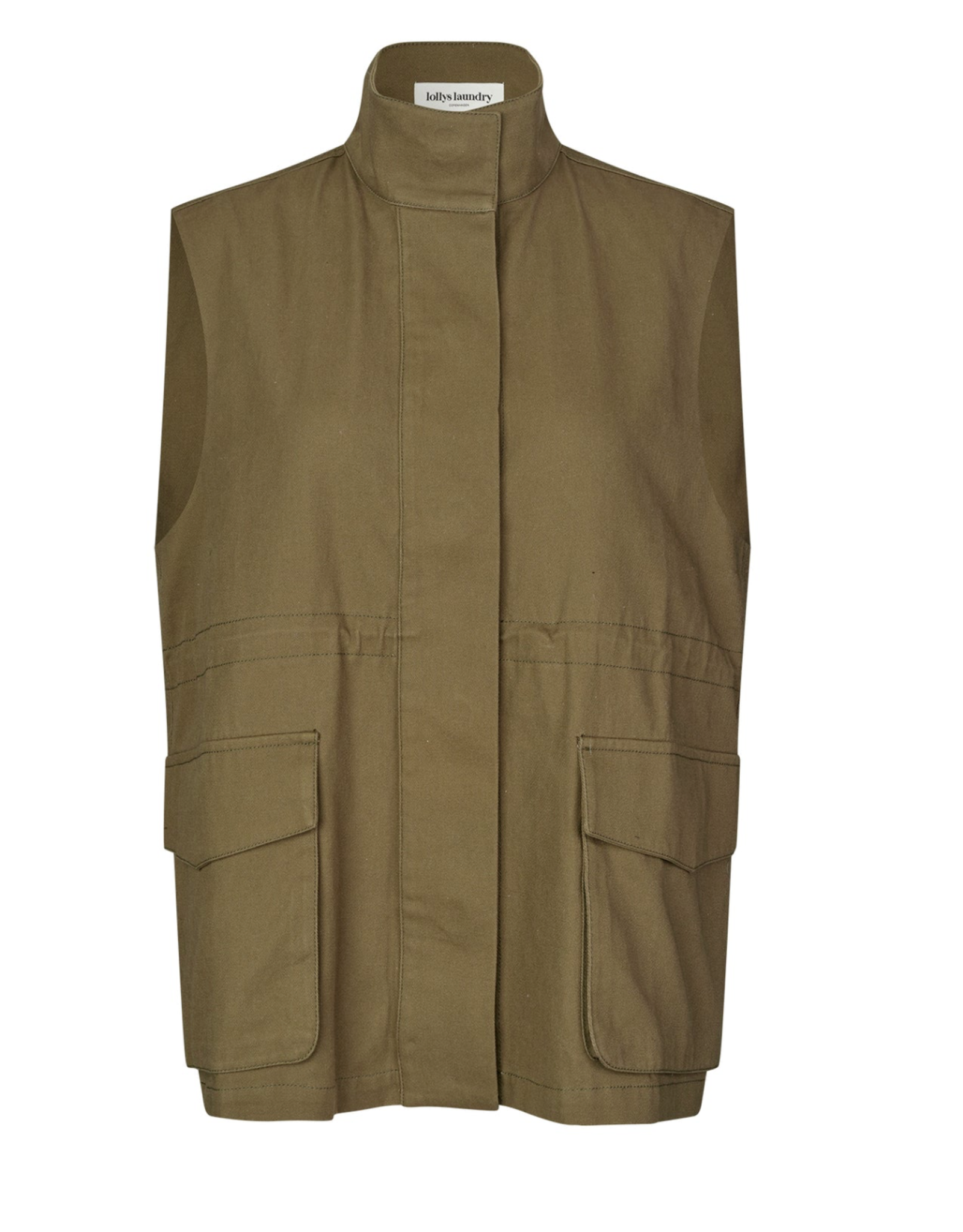 Lollys Laundry Waistcoat 'Ami' - Dusty Green - Lollys Laundry