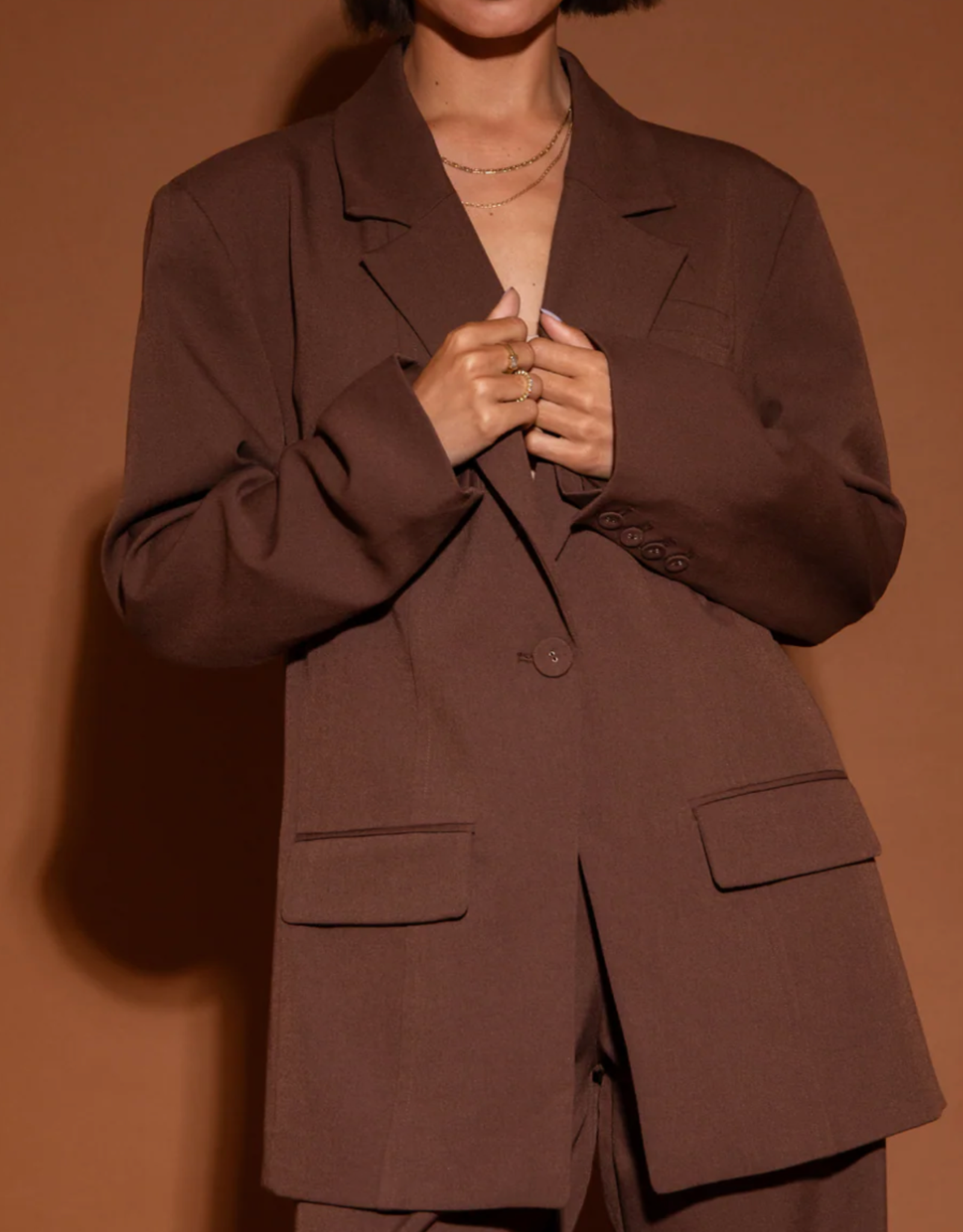 Studio Amaya Blazer 'Puck' - Brown - Studio Amaya