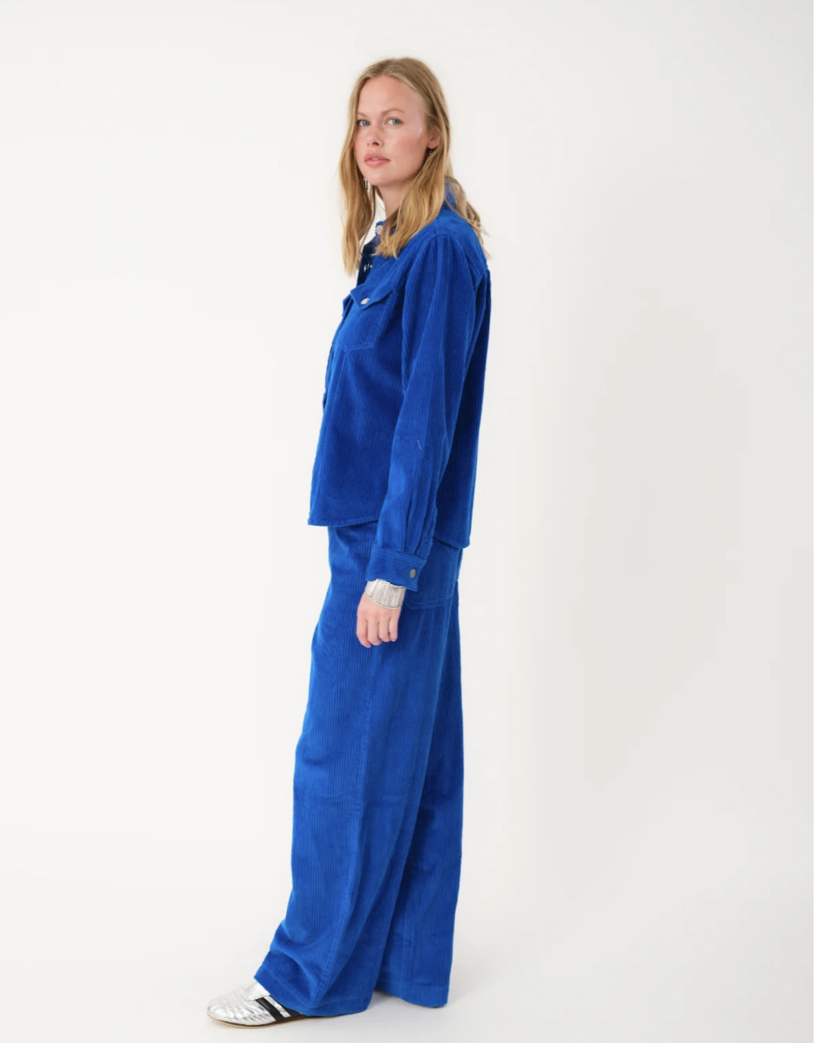 Lollys Laundry Broek 'Florida' - Neon Blue - Lollys Laundry