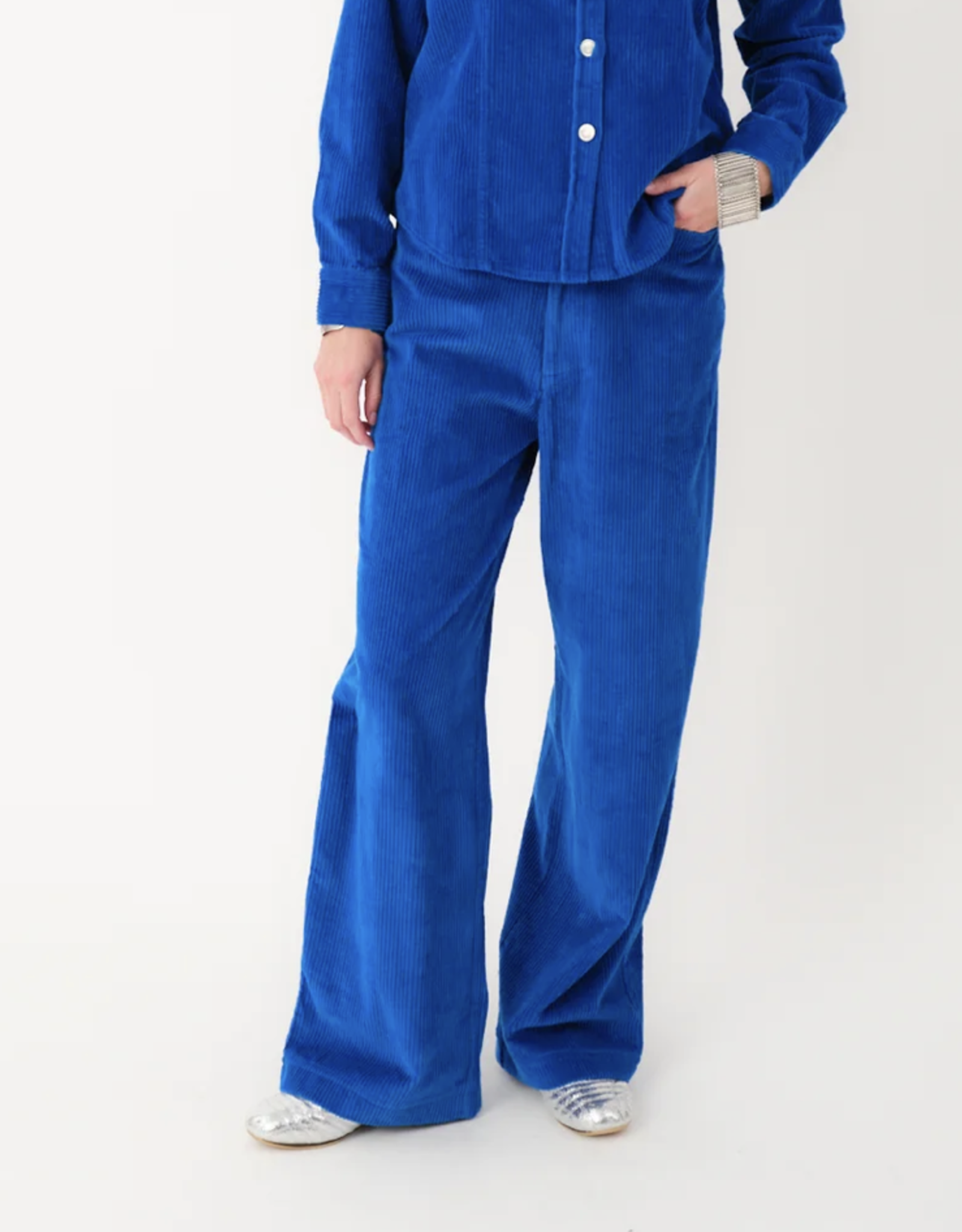 Lollys Laundry Broek 'Florida' - Neon Blue - Lollys Laundry