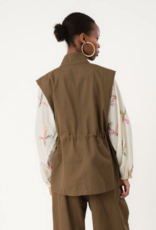 Lollys Laundry Waistcoat 'Ami' - Dusty Green - Lollys Laundry