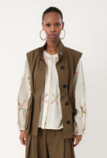 Lollys Laundry Waistcoat 'Ami' - Dusty Green - Lollys Laundry