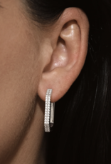 Billion Avenue Octa Short Diamond Earring  - Silver - Billion Avenue
