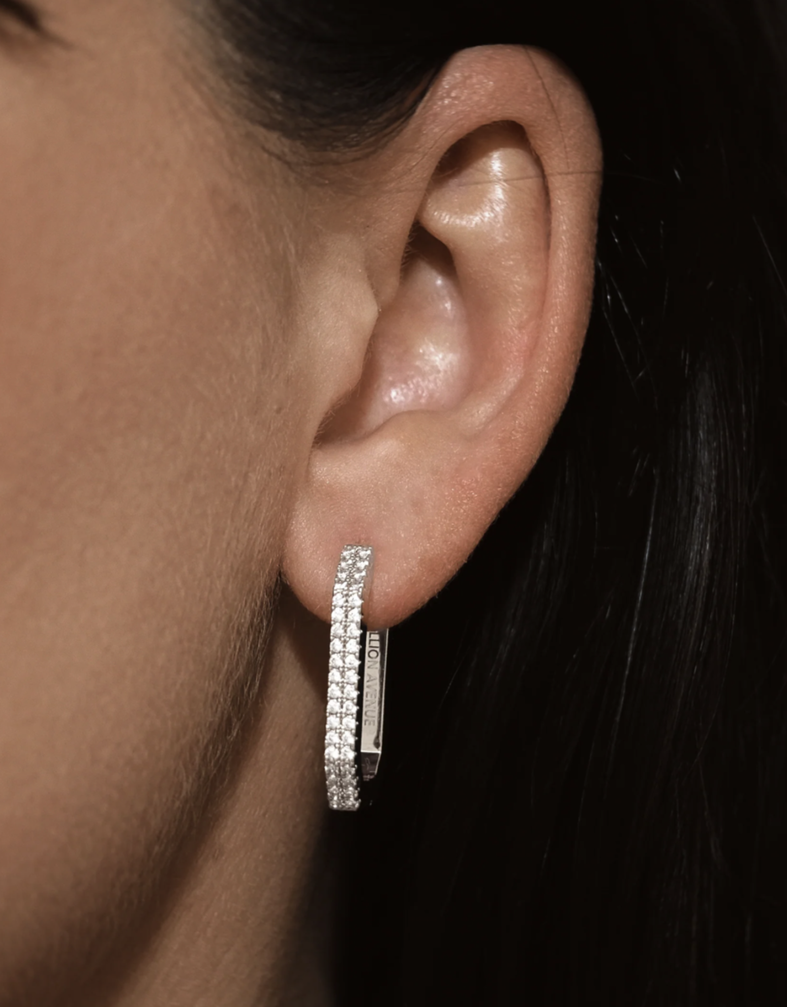 Billion Avenue Octa Short Diamond Earring  - Silver - Billion Avenue