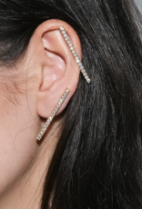 Billion Avenue Bari Diamond Earstud - Silver - Billion Avenue