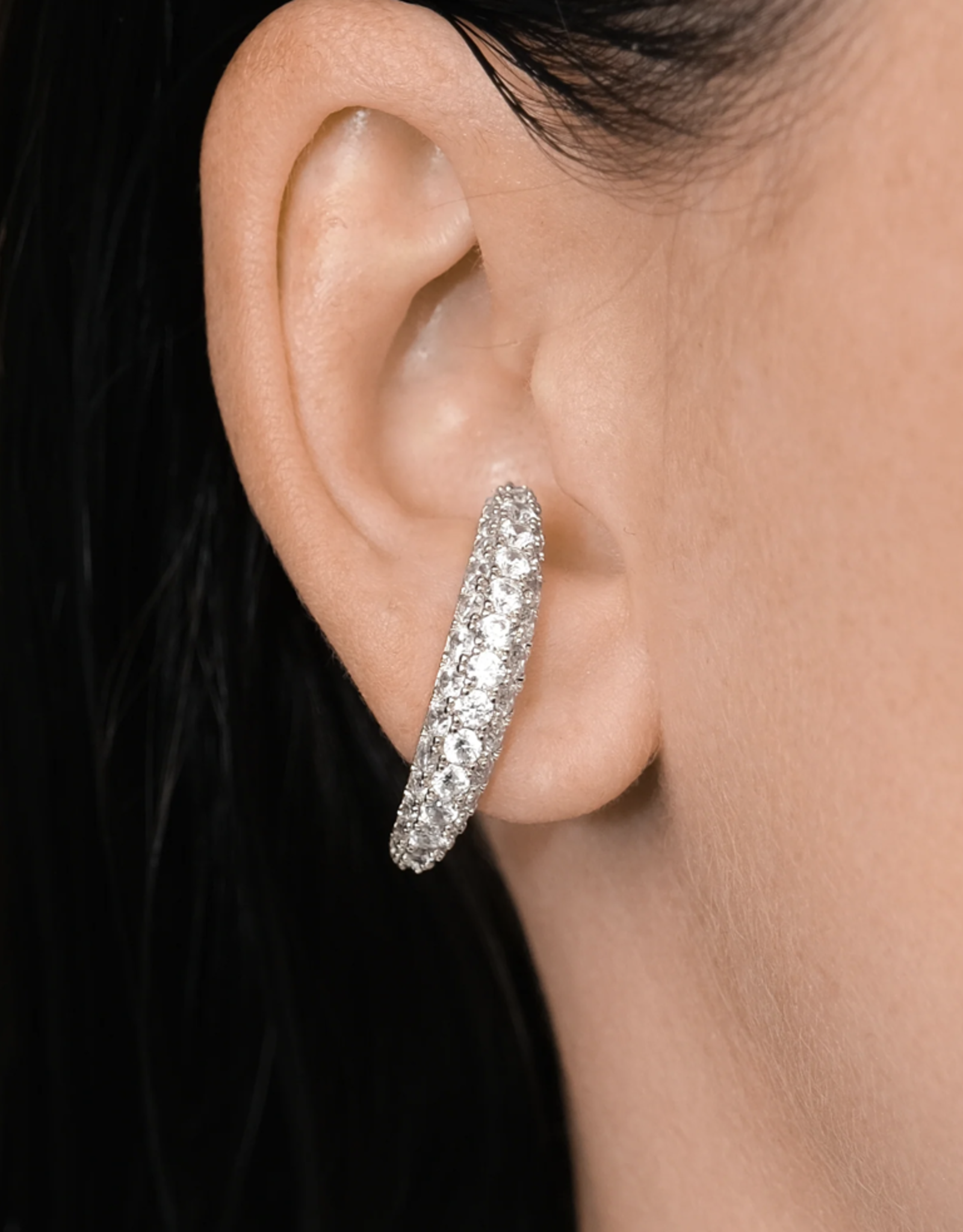 Billion Avenue Vif Diamond Earstud - Silver - Billion Avenue