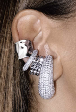 Billion Avenue Bulb Diamond Earstud - Silver - Billion Avenue