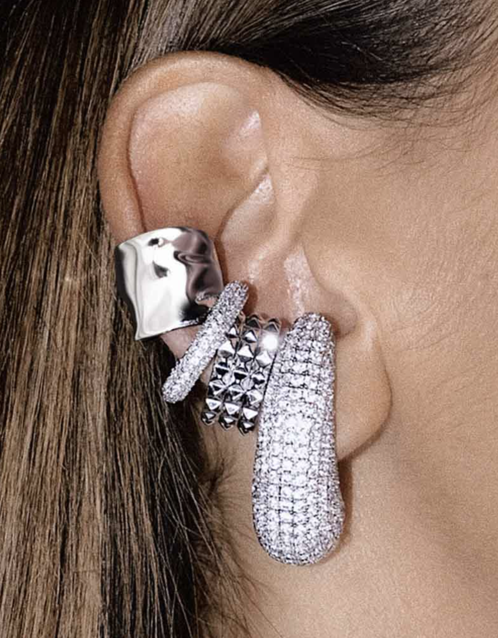 Billion Avenue Bulb Diamond Earstud - Silver - Billion Avenue