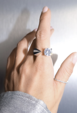 Billion Avenue Spike Diamond Ring - Silver - Billion Avenue
