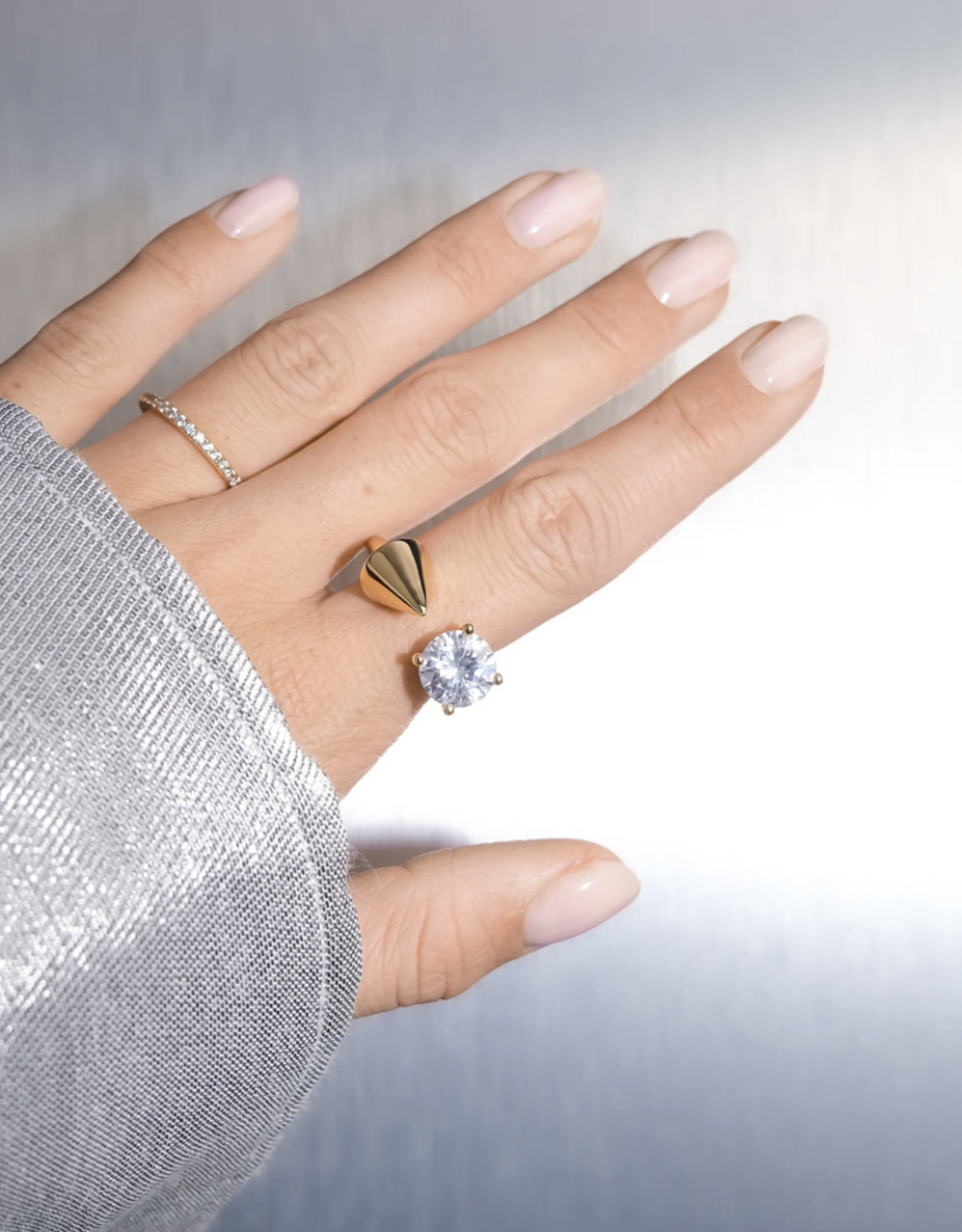 Billion Avenue Spike Diamond Ring - Gold - Billion Avenue