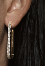 Billion Avenue Octa Long Diamond Earring  - Gold - Billion Avenue