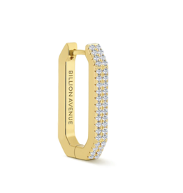Billion Avenue Octa Short Diamond Earring  - Gold - Billion Avenue