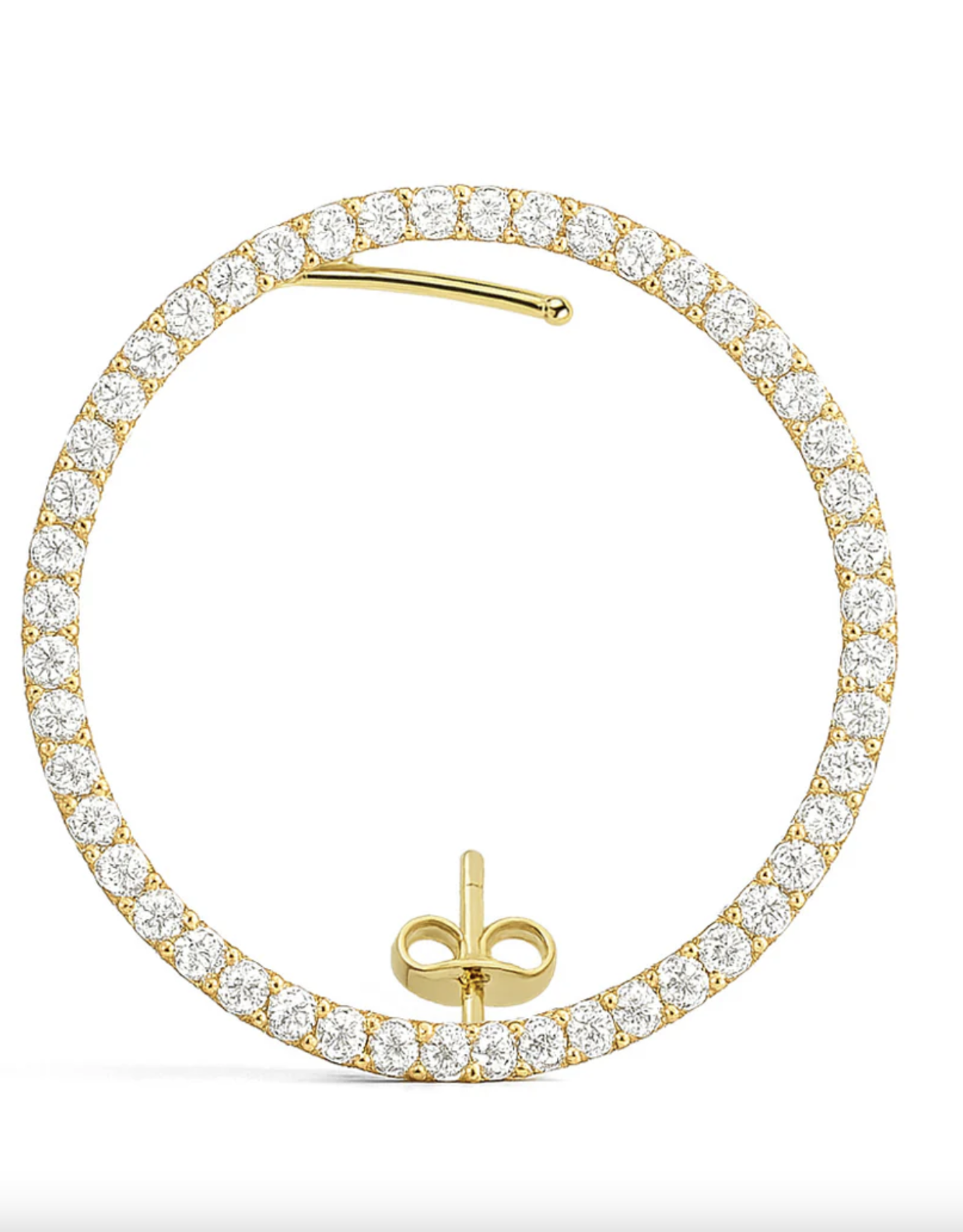 Billion Avenue Kay Diamond Earstud Right - Gold - Billion Avenue
