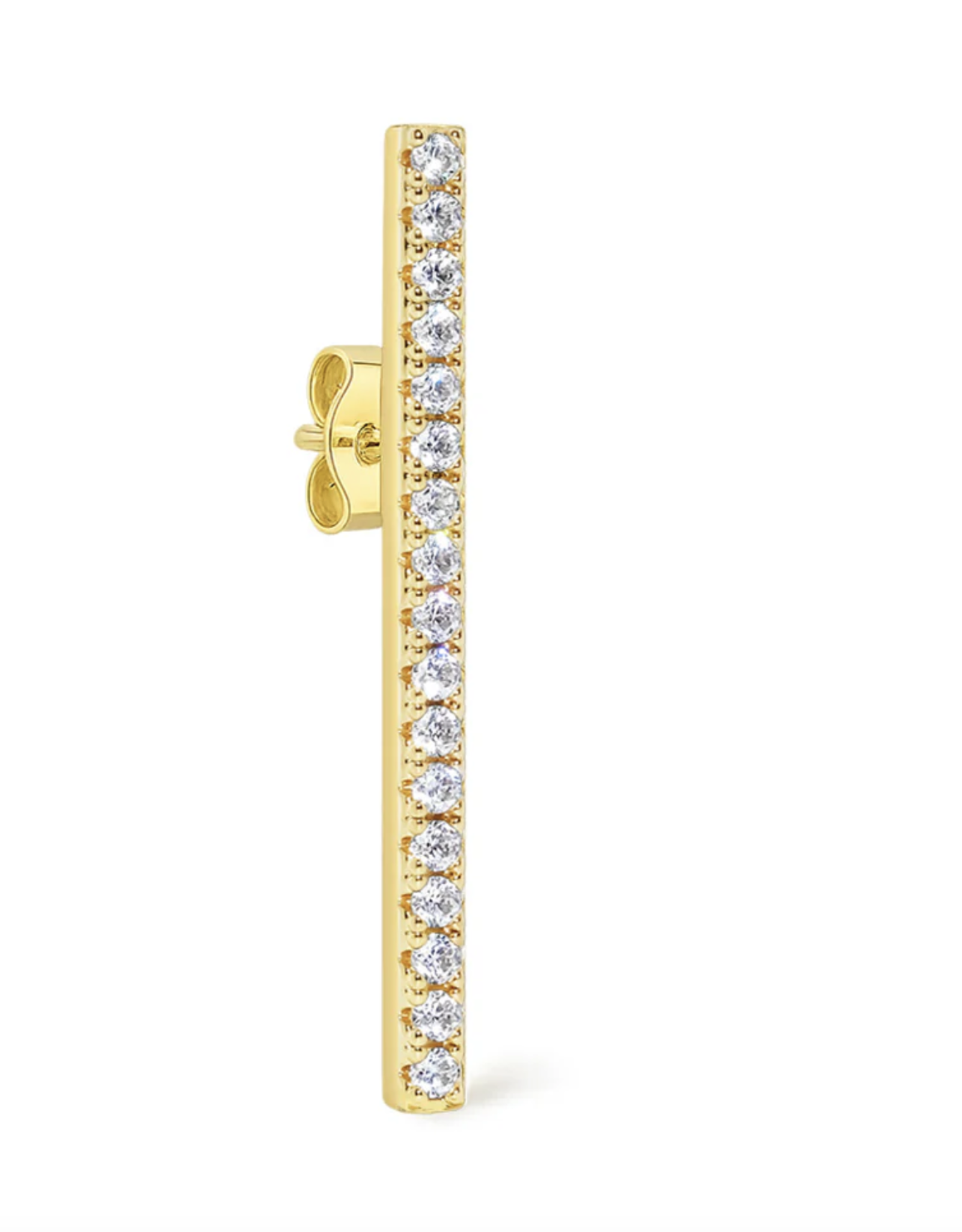 Billion Avenue Bari Diamond Earstud - Gold - Billion Avenue