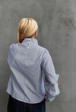 Bô-Dôme Blouse 'Charlie' - Blue Stripe - Bô-Dôme