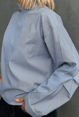 Bô-Dôme Blouse 'Charlie' - Blue Stripe - Bô-Dôme