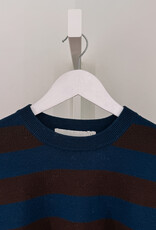 The Tiny Big Sister Pull  Striped 'Chloe' - Navy/Chocolate  - The Tiny Big Sister