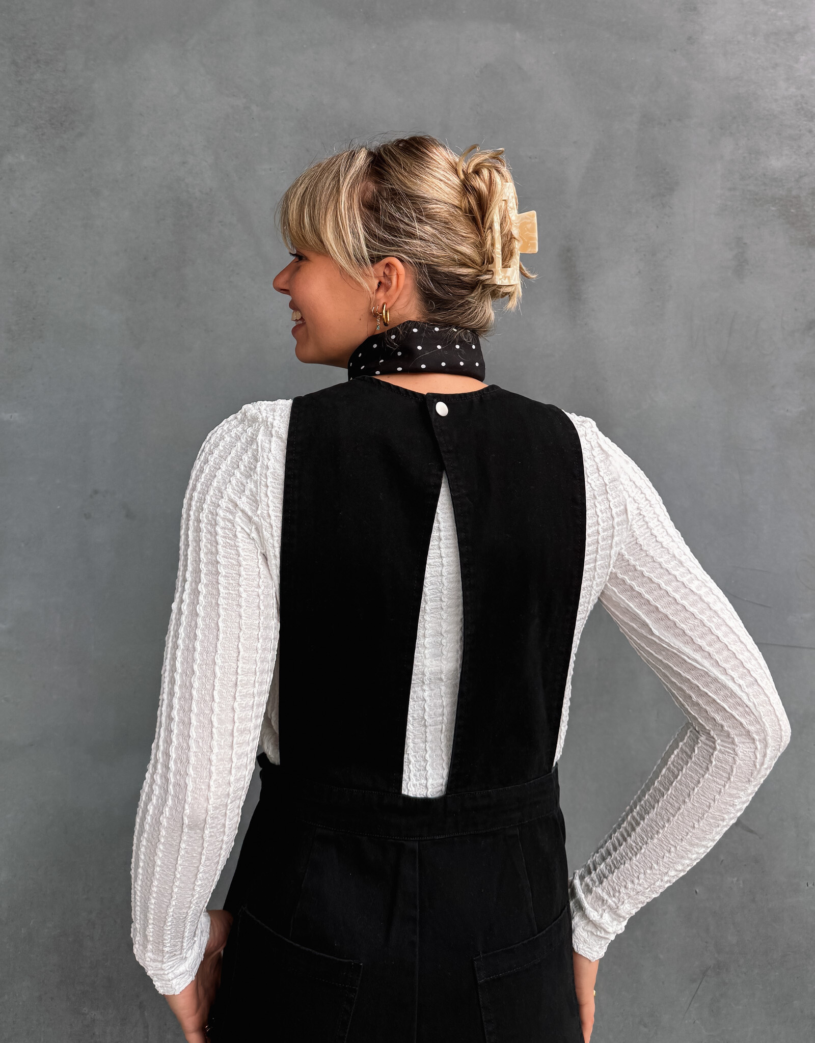 Laure+Max T-Shirt Lange Mouw 'Tiana' - Blanc - Laure+Max