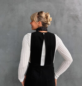Laure+Max T-Shirt Lange Mouw 'Tiana' - Blanc - Laure+Max