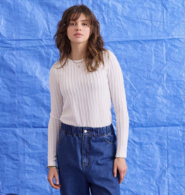 Laure+Max T-Shirt Lange Mouw 'Tiana' - Blanc - Laure+Max