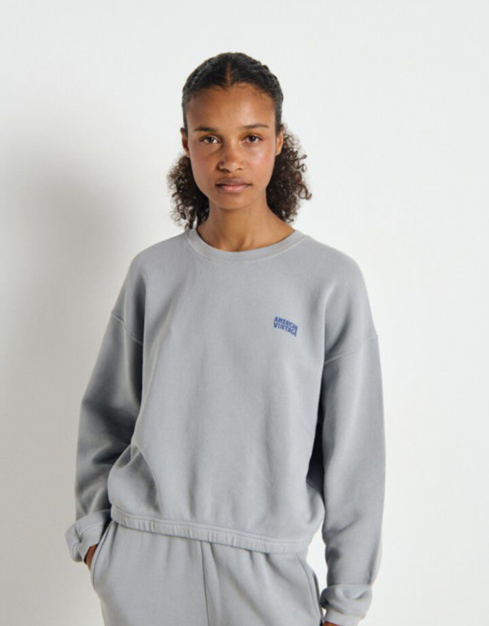 American Vintage Sweater 'Izubird' - Brouillard Vintage - Izu03A - American Vintage