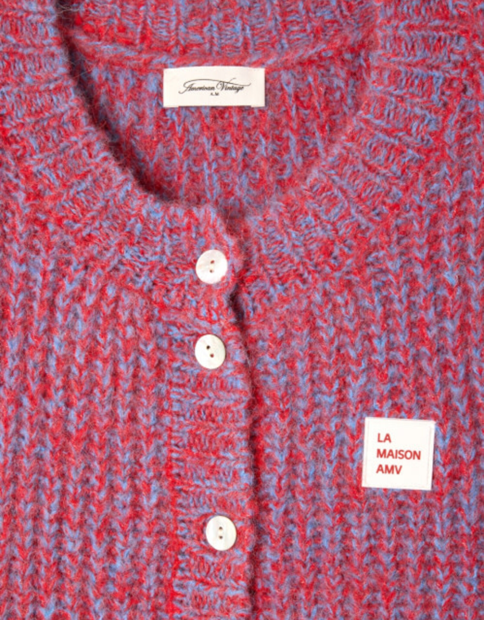 American Vintage Cardigan 'East' - Piment Mouline - East19MM - American Vintage