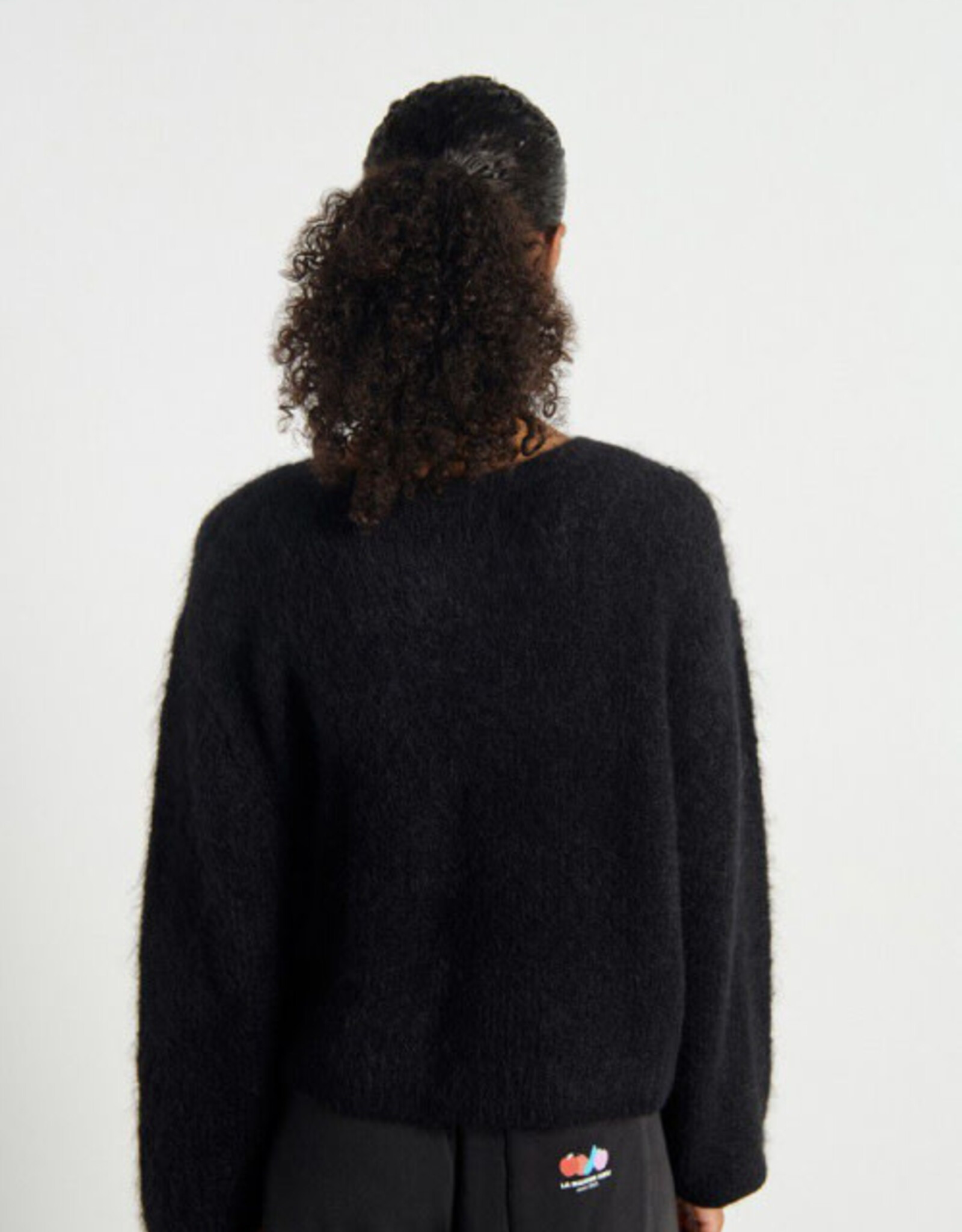 American Vintage Cardigan 'Niby' - Noir - Nib19C - American Vintage